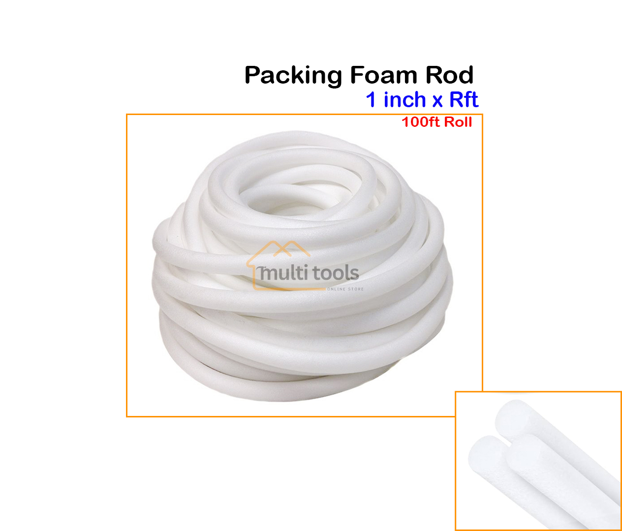 1 Inch X Rft Foam Packing Rod